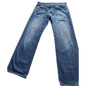 Seven for All Man's Kind Mens Blue Austyn Jean Size 33 Distressed Sexy Normcore